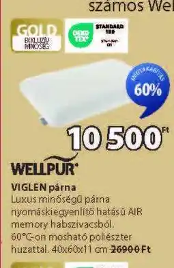 JYSK WELLPUR VIGLEN párna ajánlat