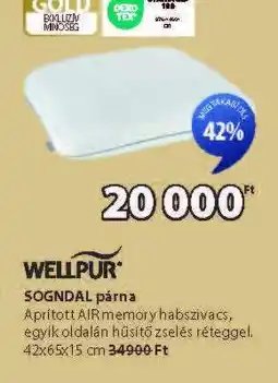 JYSK WELLPUR SOGNDAL párna ajánlat