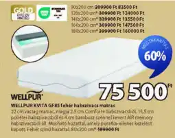 JYSK WELLPUR KVITA GF85 fehér habszivacs matrac ajánlat