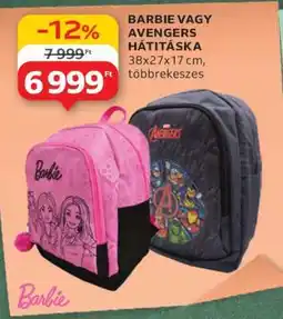 Auchan BARBIE VAGY AVENGERS HÁTITÁSKA ajánlat