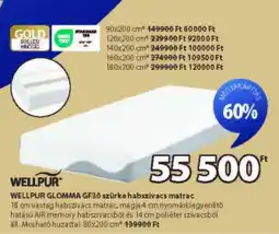 JYSK WELLPUR GLOMMA GF30 szürke habszivacs matrac ajánlat