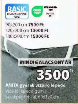 JYSK ANITA gyerek vízálló lepedő ajánlat