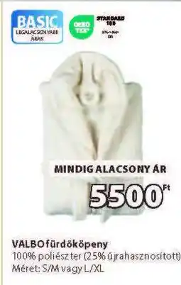 JYSK VALBO fürdőköpeny ajánlat