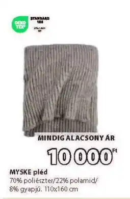JYSK MYSKE pléd ajánlat