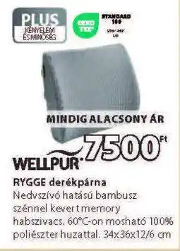 JYSK WELLPUR RYGGE derékpárna ajánlat