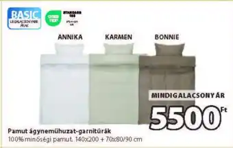 JYSK Pamutszövet ágyneműhuzat-garnitúrák ajánlat