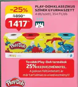 Auchan PLAY-DOH KLASSZIKUS SZÍNEK GYURMASZETT ajánlat