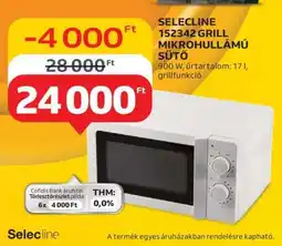 Auchan SELECLINE 152342 Grill Mikrohullámú Sütő ajánlat