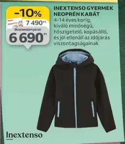 Auchan Inextenso Gyermek Neoprén Kabát ajánlat