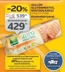Auchan Gullón Gluténmentes, Rostdús Keksz ajánlat