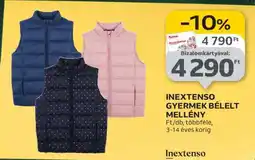 Auchan INEXTENSO GYERMEK BÉLELT MELLÉNY ajánlat