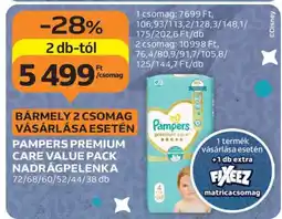 Auchan Pampers Premium Care Value Pack Nadrágpelenka ajánlat