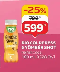 Auchan RIO COLDPRESS GYÖMBÉR SHOT ajánlat