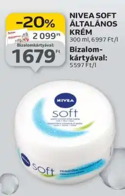 Auchan NIVEA SOFT ÁLTALÁNOS KRÉM ajánlat