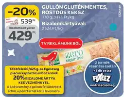 Auchan Gullón Gluténmentes, Rostdús Keksz ajánlat