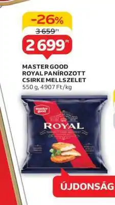Auchan MASTER GOOD ROYAL PANÍROZOTT CSIRKE MELLZELET ajánlat
