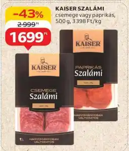 Auchan Kaiser szalámi ajánlat