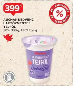 Auchan Auchan Kedvenc Laktózmentes Tejföl ajánlat