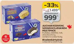 Auchan AUCHAN KEDVENC SZENDVICSJÉGKRÉM MULTIPACK ajánlat