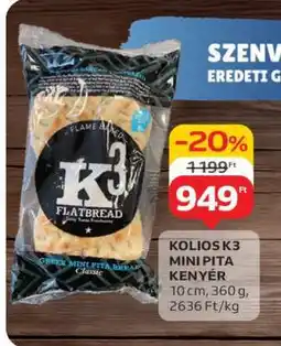 Auchan KOLIOS K3 MINI PITA KENYÉR ajánlat