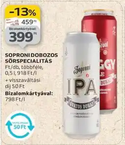 Auchan Soproni Dobozos Sörspecialitás ajánlat