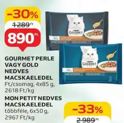 Auchan GOURMET PERLE VAGY GOLD NEDVES MACSKAELEDEL ajánlat