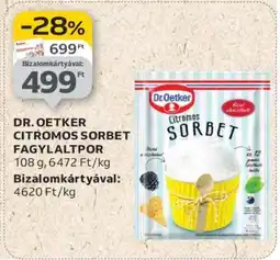 Auchan DR. OETKER CITROMOS SORBET FAGYLALTPOR ajánlat