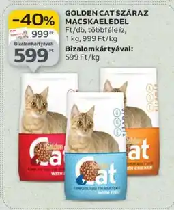 Auchan GOLDEN CAT SZÁRAZ MACSKAELEDEL ajánlat