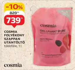 Auchan Cosmia Folyékony Szappan Utántöltő ajánlat