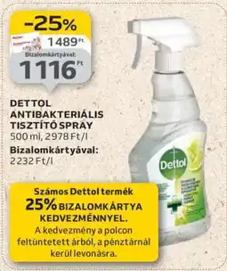 Auchan Dettol Antibakteriális Tisztító Spray ajánlat