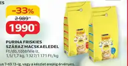 Auchan PURINA FRISKIES SZÁRAZ MACSKAELEDEL ajánlat