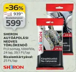 Auchan SHERON Autóápolási Nedves Törlőkendő ajánlat