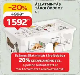 Auchan Állatmintás tárolódoboz ajánlat