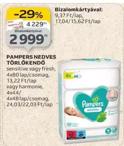 Auchan PAMPERS NEDVES TÖRLŐKENDŐ ajánlat