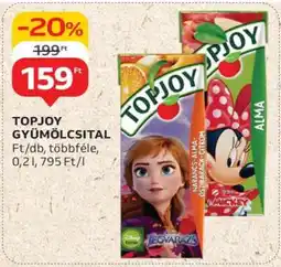 Auchan Topjoy gyümölcsital ajánlat