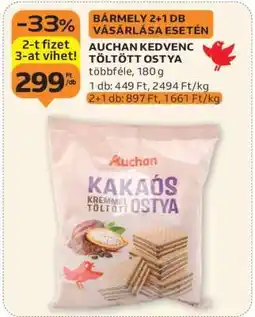 Auchan AUCHAN KEDVENC TÖLTÖTT OSTYA ajánlat