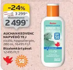 Auchan AUCHAN KEDVENC NAPVÉDŐ TEJ ajánlat