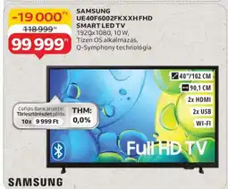 Auchan SAMSUNG UE40F6002FKXXH FHD SMART LED TV ajánlat