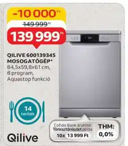 Auchan QILIVE 600139345 MOSOGATÓGÉP ajánlat