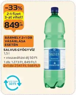 Auchan SALVUS Gyógyvíz ajánlat