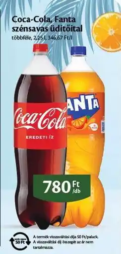 EcoFamily Coca-Cola, Fanta szénsavas üdítőital ajánlat