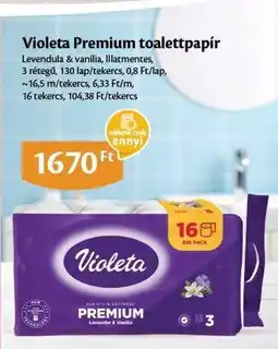 EcoFamily Violeta Prémium Toalettpapír ajánlat