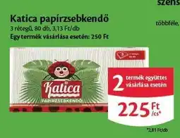 EcoFamily Katica papír zsebkendő ajánlat