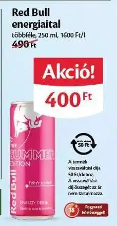 EcoFamily RED BULL Energiaital ajánlat