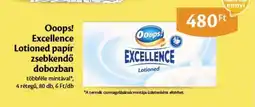 EcoFamily Ooops! Excellence Lotioned papír zsebkendő dobozban ajánlat