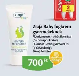 EcoFamily Ziaja Baby fogkrém gyermekeknek ajánlat