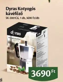 EcoFamily Dyras Kotyogós kávéfőző ajánlat