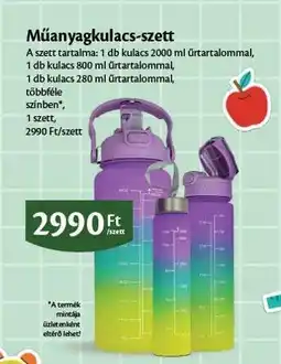 EcoFamily Műanyagkulacs-szett ajánlat