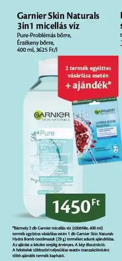 EcoFamily Garnier Skin Naturals 3in1 micellás víz ajánlat
