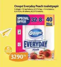EcoFamily Ooops! Everyday Peach toalettpapír ajánlat